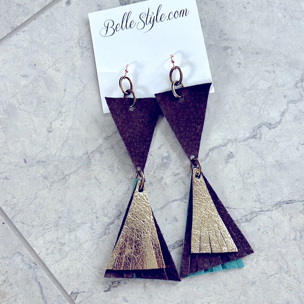 Bellestyle La Paz Leather Earrings